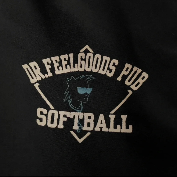 Vtg MA Klein Dr. Feelgoods Pub Bomber Jacket Members Only Snap 2XL Oregon Sports - Picture 6 of 10